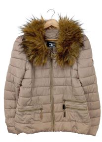 Elisabetta Franchi Down Jacket Women, Size 34, natural white, polyester