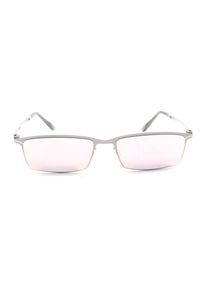 Yun Okulary retro Damski, One Size, srebrny