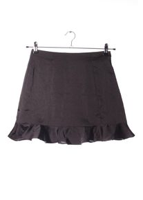 Fashion Union Minifalda Mujeres, Talla 36, negro, Poliéster