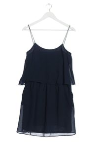Mango Basics Abito di chiffon Donna, Taglia 40, blu