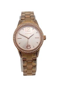 Fossil Watch With Metal Strap Women, One Size, gold-colored