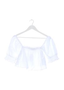 Urban Outfitters Blusa alla Carmen Donna, Taglia 36, bianco, Cotone