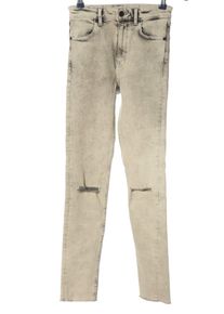 H&M Divided Jeansy z wysokim stanem Damski, Rozmiar 34, kremowy