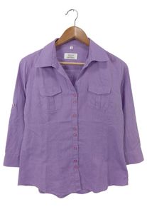 milano donna Blusa in lino Donna, Taglia 38, lilla, Lino