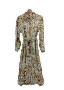 H&M H&M Sukienka z długim rękawem Damski, Rozmiar 34, khaki, Wiskoza