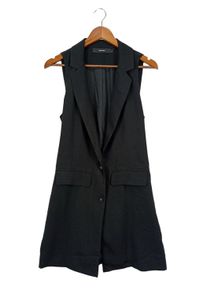 Véro Moda Vero Moda Długa dzianinowa kamizelka Damski, Rozmiar 40, czarny