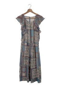 Esprit Summer Dress Women, Size 34, blue, polyester