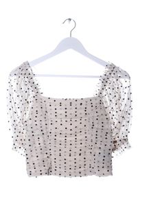 H&M H&M Bluzka typu carmen Damski, Rozmiar 38, w kolorze białej wełny