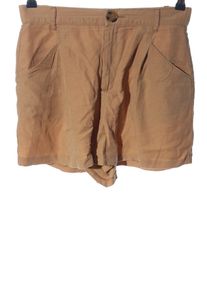 Zara Krótkie szorty Damski, Rozmiar 38, nude, Lyocell