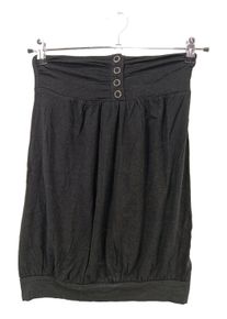 Bershka Top z dekoltem typu bandeau Damski, Rozmiar 36, czarny