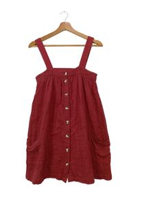 Urban Outfitters Pinafore dress Women, Size 34, red, cotton