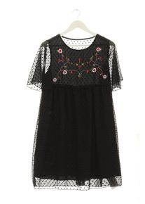 Shein Sukienka boho Damski, Rozmiar 36, czarny, Poliester