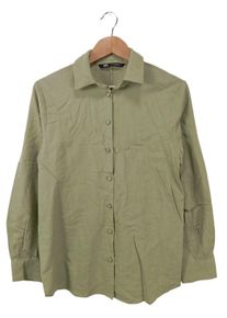 Zara Camicia blusa Donna, Taglia 36, cachi