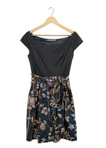 Zara Basic Abito senza spalle Donna, Taglia 38, nero