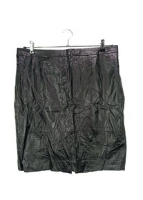 Liu Jo JEANS Gonna in ecopelle Donna, Taglia 48, nero, Poliuretano