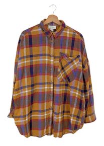 MONKI Flanelowa koszula Damski, Rozmiar 36, brązowy