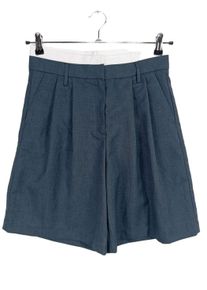 Bershka Szorty z wysokim stanem Damski, Rozmiar 38, jasnoszary, Bawełna