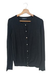 Zara Knit Kardigan Damski, Rozmiar 38, czarny