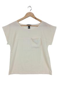 H&M H&M Bluzka z krótkim rękawem Damski, Rozmiar 34, kremowy