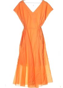 Von&Zu Summer Dress Women, Size 46, light orange, cotton