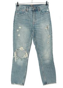 Abercrombie & Fitch Abercrombie & Fitch Spodnie typu boyfriend Damski, Rozmiar 36, niebieski