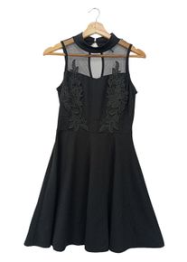 kei- bi -kei Sukienka z dekoltem typu halter Damski, Rozmiar 36, czarny
