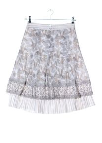 LISA CAMPIONE Gonna a vita alta Donna, Taglia 36, grigio chiaro, Cotone