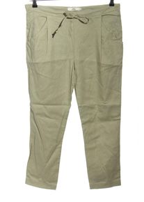 0039 Italy Lniane spodnie Damski, Rozmiar 34, khaki
