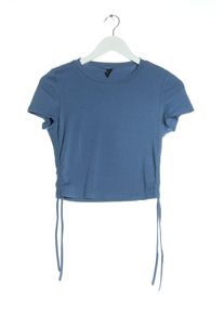 Shein Koszula o skróconym kroju Damski, Rozmiar 38, niebieski