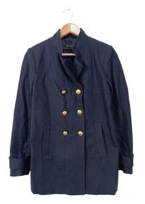 Zara Basic Płaszcz przejściowy Damski, Rozmiar 36, niebieski, Bawełna