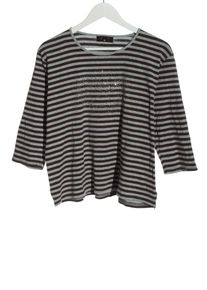 MF Maglietta a righe Donna, Taglia 42, nero, Cotone