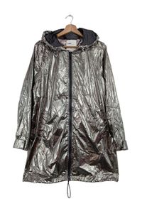 Zara Kurtka przejściowa Damski, Rozmiar 40, srebrny, Nylon