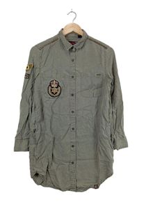 Superdry Jeansowa koszula Damski, Rozmiar 36, khaki, Lyocell