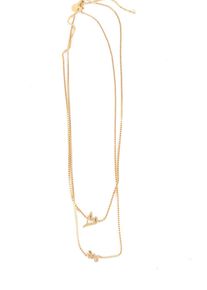 PURELEI Collana dichiarazione Donna, One Size, oro