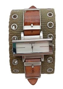 Guess Analog Watch Women, One Size, silver-colored