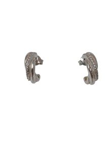 Fossil Ear stud Women, One Size, silver-colored