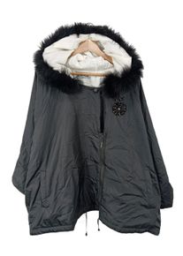 Miss Dalida Kurtka oversize Damski, Rozmiar 40, czarny, Poliester