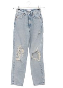 Zara Woman Spodnie typu boyfriend Damski, Rozmiar 32, niebieski, Bawełna