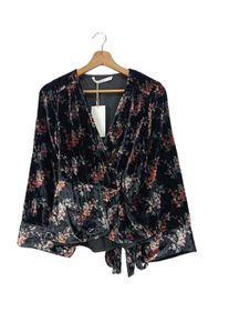 Zara Trafaluc Kopertowa bluzka Damski, Rozmiar 34, czarny