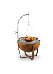 Blumfeldt Blum Fire Globe, tűzrakóhely grillel, Ø 60cm, acél