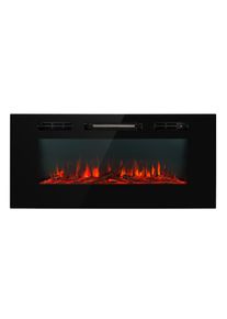Klarstein Galeras, elektrický nástenný a vstavaný krb, 1800 W, LED, 3 farby, časovač