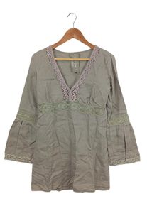 Pepe Jeans Sukienka tunika Damski, Rozmiar 38, w kolorze białej wełny, Len