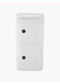 Kartell Szafka Componibili, 2 moduły Biały Tworzywo sztuczne S 38 x W 79 cm