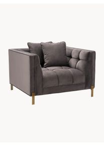 Eichholtz Silla con reposabrazos de terciopelo Sienna