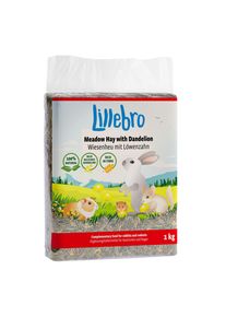 Foin de prairie Lillebro avec pomme, pissenlit ou carotte.- Foin de prairie avec pissenlit 1 kg