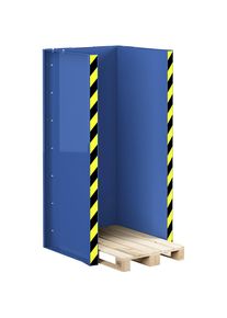 Palletstation Type RPS, voor 15 Europallets, gentiaanblauw