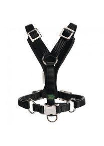 Hunter Harness Car Safety Easy Comfort Hondentuig (Bauchumfang 45-60 cm - Breite 1,5 cm |zwart)