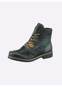 Rieker Damen Stiefelette in Used-Optik in jade ,Größe 37, Witt, 100% Lederimitat