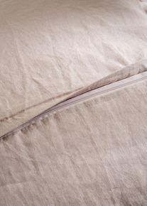 bonprix Ropa de cama de lino, beige, 1x 80/80 cm, 1x 155/220 cm