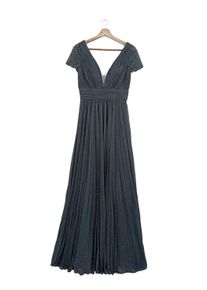 UNIQUE Evening Dress Women, Size 36, dark grey, polyester